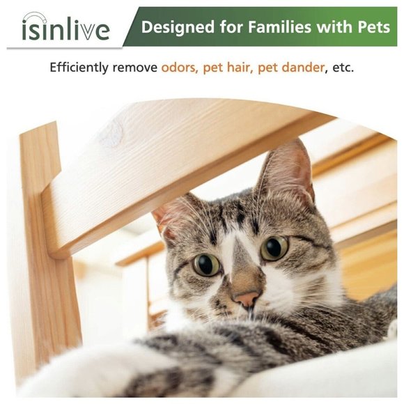 2 Pack Isinlive H13 Core P350-RF True HEPA Filter Compatible w/ LEVOIT Purifier - Picture 7 of 8